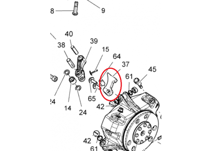 Contragreutate 441 variator Ski-Doo Summit X 800RETEC XM-163, 2015